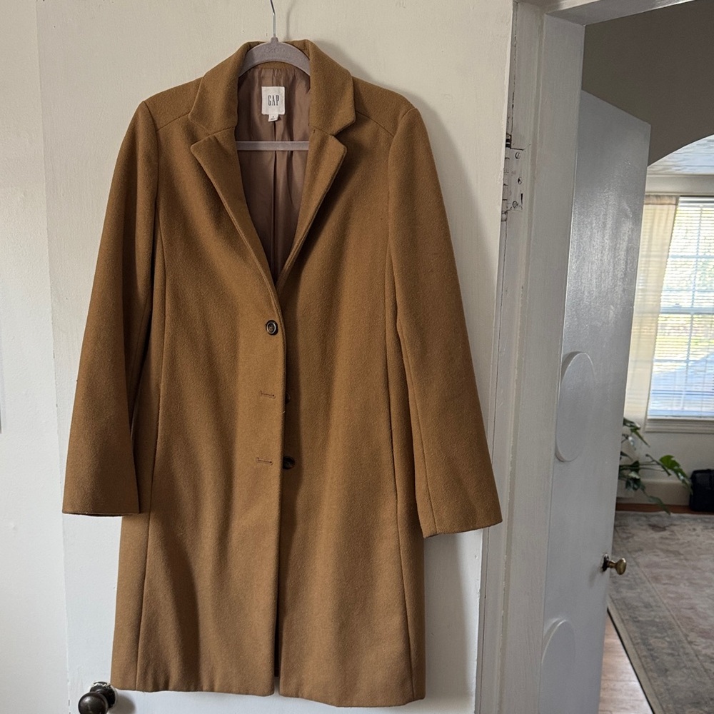 GAP Women's Camel Wool Coat
